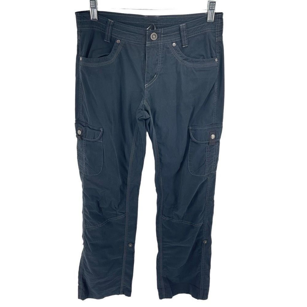 Kuhl Womens Cargo Pants Born in the Mountains Hiking Outdoor Pocket Black 4 Reg